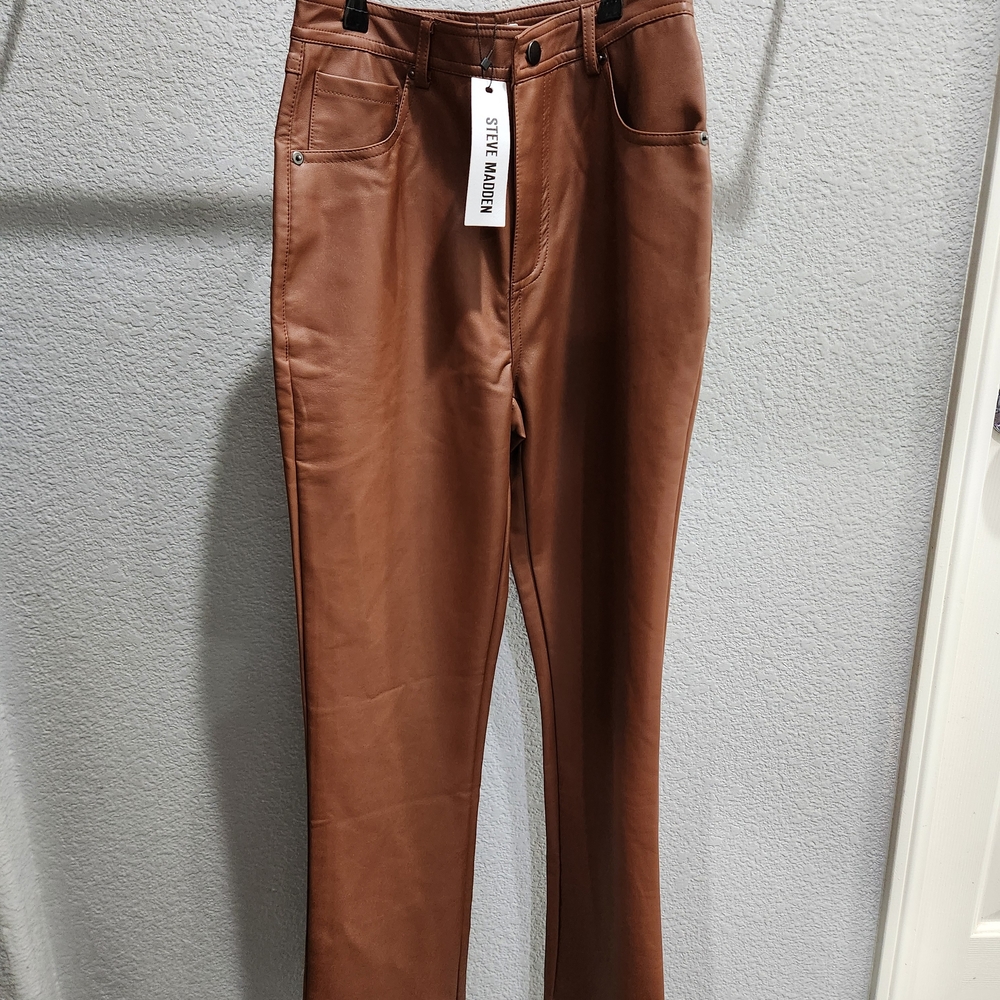 Steve Madden Tan Straight Leg Pants